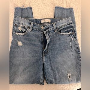 Abercrombie distressed skinny jeans